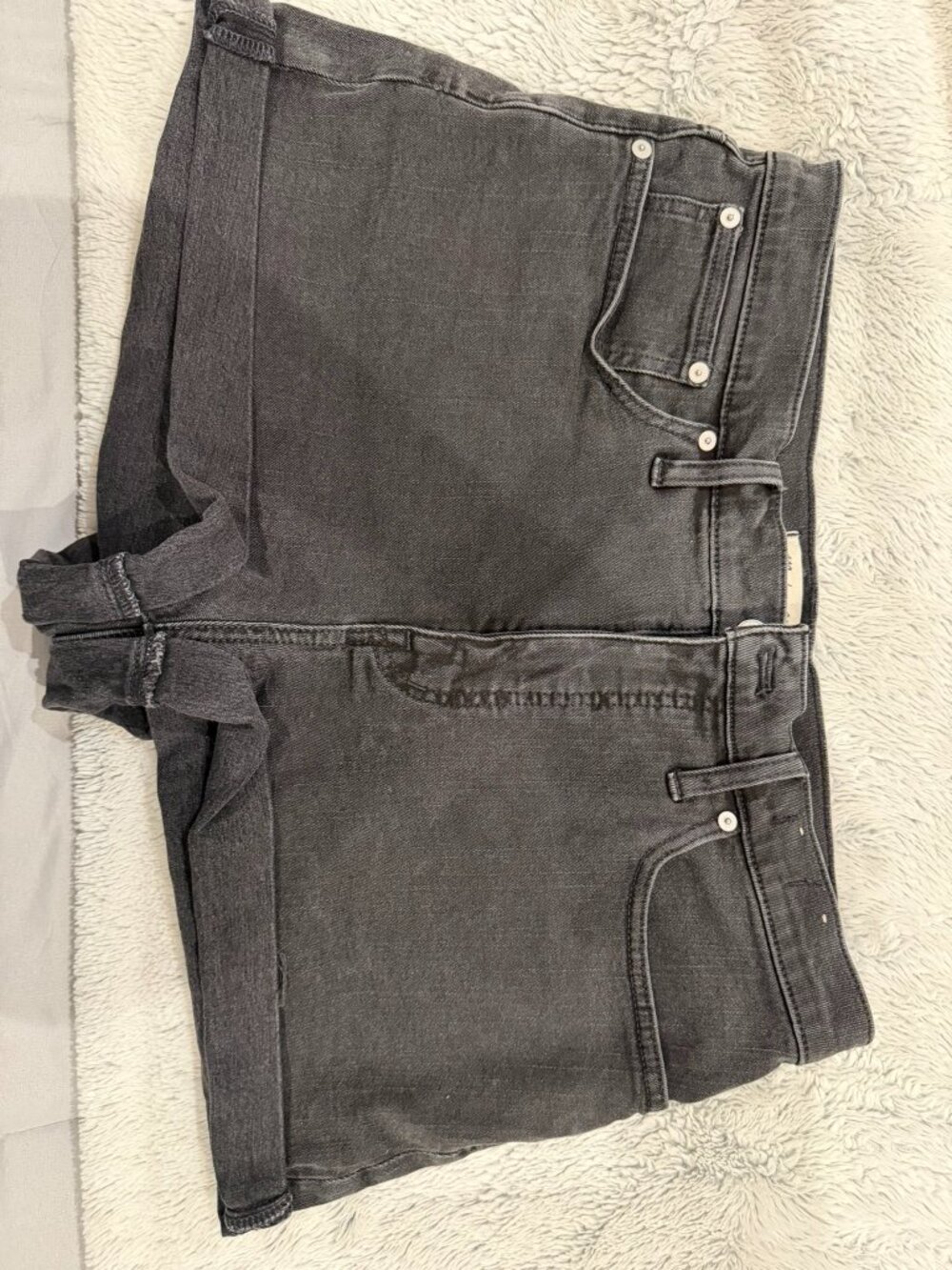 Madewell Black Jean shorts